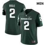 Men's Michigan State Spartans NCAA #2 Khris Bogle Green NIL 2022 Authentic Nike Stitched College Football Jersey RP32R58ER